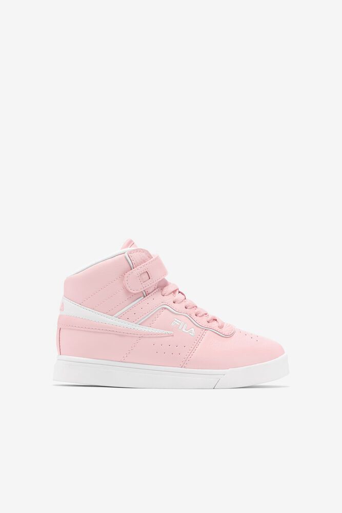 Fila Vulc 13 Top Block Pink/White Sneakers Kids - NZ 87315-QKJY